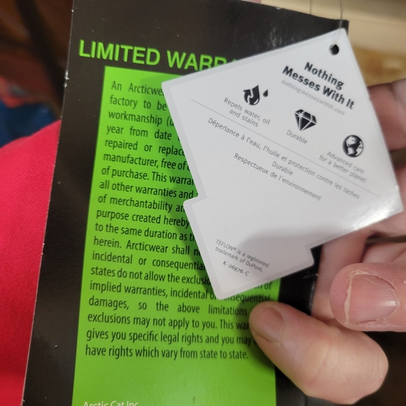 Arctic Cat NWT Team Arctic Cat Winter Jacket No Liner Shell Only Mens 2XS - Picture 4 of 7